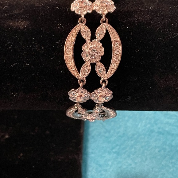 Vintage Pave Set Rhinestone Bracelet - Picture 8 of 12